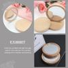 HEALLILY 4 Pcs Makeup Mirror Round Hand Mirror Portable Round Compact Cosmetic Desktop Cosmetic Pocket Small Carry Wood Handheld Travel Simple view 3