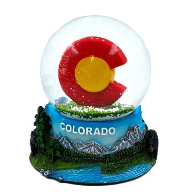 Colorado 3D Snow Globe Water Globe Souvenir Ornament for Home car Gift for Women Kids Girls Mon Granddaughter 3 T