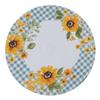 Sunflowers Forever Blue Plaid Kitchen or Dining Braided Placemats Set of 4 view 2