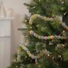 6ft Pastel Faux Candy Frosted Christmas Garland - Unlit view 2