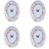 Wrapped in Grace Blooms Butterfly Braided Placemats Kitchen or Dining Set of 4 view 1