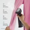 Steamery Handheld Clothes Steamer Cirrus 3, 1200W, US Plug, Heated Ironing Plate, Fast Heat Up, Garment Wrinkle Remover, Black view 3