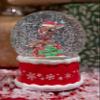 100MM Rudolph in Present Water Globe view 2