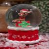 100MM Rudolph in Present Water Globe view 4