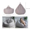 HWOEK Storage Bean Bag Chair Cover Storage Stuffed Animal Sofa Lazy Sack for Kids, Teens and Adults Big Beanbag Without Filling,Red,XXL view 2