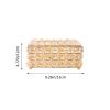 1pc Decorative Crystal Glass Tissue Box Holder Elegant Tissue Dispenser for Home Office and Dormitory Space-Saving Design Simple Structure for Easy Use for Living Room Bathroom and view 2