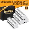 TRYMAG 40Pcs Small Rare Earth Refrigerator Magnets, 8x3mm view 4