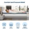 Avenco Gel Memory Foam Mattress Topper, Full Size Mattress Topper 2 Inch, Cooling Mattress Topper Full Size Bed with Breathable & Washable Cover, Gel-infused CertiPUR-US Foam for Pressure-Relief, Grey view 2