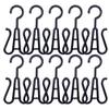LIOOBO 10Pcs Shoe Rack Shoes Hangers Drying Rack Towel Hook Double Hook Hanging Shoe Organizer for Home Kitchen Storage Black view 2