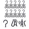 LIOOBO 10Pcs Shoe Rack Shoes Hangers Drying Rack Towel Hook Double Hook Hanging Shoe Organizer for Home Kitchen Storage Black view 3