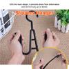 LIOOBO 10Pcs Shoe Rack Shoes Hangers Drying Rack Towel Hook Double Hook Hanging Shoe Organizer for Home Kitchen Storage Black view 4