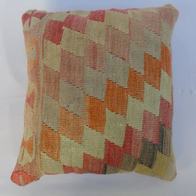 20''x 20'' Unique Handmade Turkish Design Kilim Pillow Cover, Vintage Pillow Sofa Throw, Oriental Home Decor Style Pillowcase, Tribal Decor Kilim Pillowcase,Turkish Kilim Pad, Oriental Pillowcase