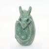 1pc 2.3" Natural Green Stone Carved Baby Dragon Dragon Egg Crystal Healing Realistic Energy Reiki Gemstone Collectible Figurine view 1
