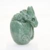 1pc 2.3" Natural Green Stone Carved Baby Dragon Dragon Egg Crystal Healing Realistic Energy Reiki Gemstone Collectible Figurine view 4