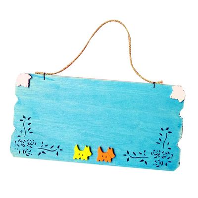 FAVOMOTO Creative Blank Door Sign Plaque Wooden Hanging Decor for Home Cafe Shop and Store for and Unique Greetings