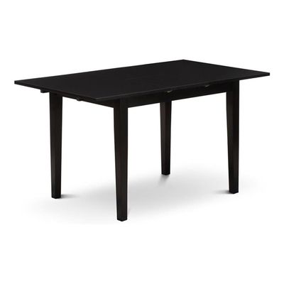 Pemberly Row Rectangular Wood Dining Table in Black, 29" H x 32" W x 54" D