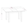 Pemberly Row Rectangular Wood Dining Table in Black, 29" H x 32" W x 54" D view 3