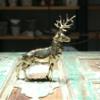 Anatolica Brass Stag Sculpture Deer Figurine view 3