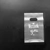 Crysdaralovebi Transparent Plastic Thank You Gift Bags with Handle Christmas Wedding Party Favor Candy Cake Baking Wrapping Shopping Bag (A-M) view 1