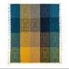 Crysdaralovebi Mediterranean American Chenille Sofa Cushion Colorful Bohemian Chenille Plaids Sofa Large Cobertor Blanket with Tassel (A,220X260CM) view 1