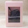 Crysdaralovebi 20/50Pcs Multi Color Paper Gift Package&Display Box with Clear PVC Window Wedding Candy Boxes Kraft Paper Gift Packaging Boxes (Pink,50pcs) view 1