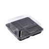 Crysdaralovebi 20/50pcs 4 Pack Moon Cake Baking Packaging Box Egg-Yolk Puff Container Plastic Cake Box Mooncake Baking Tray Boxes Holder (50pcs,12.5x12.5x4.5cm) view 1