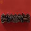 18" Decorative Wood Key Holder | 2 Hooks | Handmade Art - Wood view 1