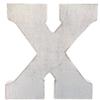 ABELOTS Large Wood Letter Distressed White Wash Alphabet Wall Dcor Monogram Letter Alphabet Letters Free Standing Letters Wall Letters (X) view 1