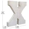ABELOTS Large Wood Letter Distressed White Wash Alphabet Wall Dcor Monogram Letter Alphabet Letters Free Standing Letters Wall Letters (X) view 3