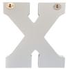 ABELOTS Large Wood Letter Distressed White Wash Alphabet Wall Dcor Monogram Letter Alphabet Letters Free Standing Letters Wall Letters (X) view 4