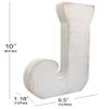 ABELOTS Large Distressed White Wash Alphabet Wall Decor Monogram Letter (J) view 3
