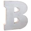 ABELOTS Large Wood Letter Distressed White Wash Alphabet Wall Dcor Monogram Letter Alphabet Letters Free Standing Letters Wall Letters (B) view 2