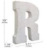 ABELOTS Large Wood Letter Distressed White Wash Alphabet Wall Dcor Monogram Letter Alphabet Letters Free Standing Letters Wall Letters(R) view 3