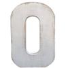 ABELOTS Large Wood Letter Distressed White Wash Alphabet Wall Dcor Monogram Letter Alphabet Letters Free Standing Letters Wall Letters (O) view 1