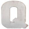 ABELOTS Large Wood Distressed White Wash Alphabet Wall Decor Monogram Letter - Free Standing Wall Letters (Q) view 1
