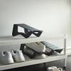 I-K-E-A MURVEL Shoe Organizer Rack Display Holder Stand Plastic Lightweight Gray, 4 Pack view 2