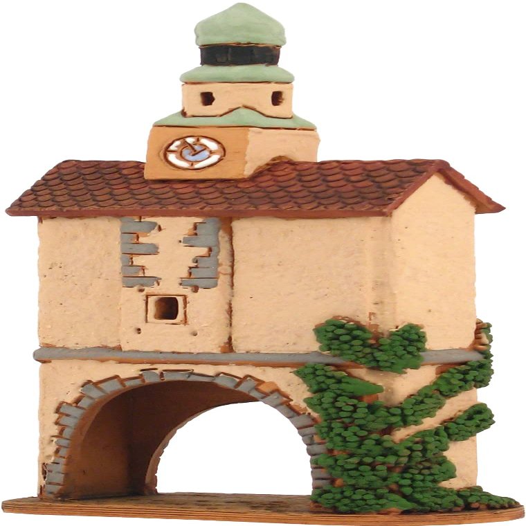 Midene Ceramic Art Tealight Candle Holder Room Decoration Handcrafted Collectible Miniature Light House Buddenbrook House in Lubeck A225
