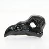 1pc 3" Natural Obsidian Stone Carved Eagle Skull Pendant Crystal Skull Crystal Healing Realistic Energy Reiki Gemstone Collectible Figurine view 1