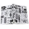 Chinco 300 Pieces Newsprint Wax Paper Sheets Newspaper Theme Food Wrap Paper Grease Resistant Tray Liners Waterproof Wrapping Tissue Food Picnic for Kitchen Baking Hamburger (White Background) view 1