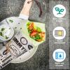 Chinco 300 Pieces Newsprint Wax Paper Sheets Newspaper Theme Food Wrap Paper Grease Resistant Tray Liners Waterproof Wrapping Tissue Food Picnic for Kitchen Baking Hamburger (White Background) view 3