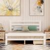 Anwick Wood Platform Bed with Two Drawers,Full Size Bed Frame with Headboard,Solid Wood,Easy Assembly,No Spring Box Required (White) view 3