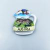 Austria 3D Vase Flowers Fridge Magnet Souvenir Gift,Resin Handmade Austria Refrigerator Magnet Home & Kitchen Decoration Collection view 2