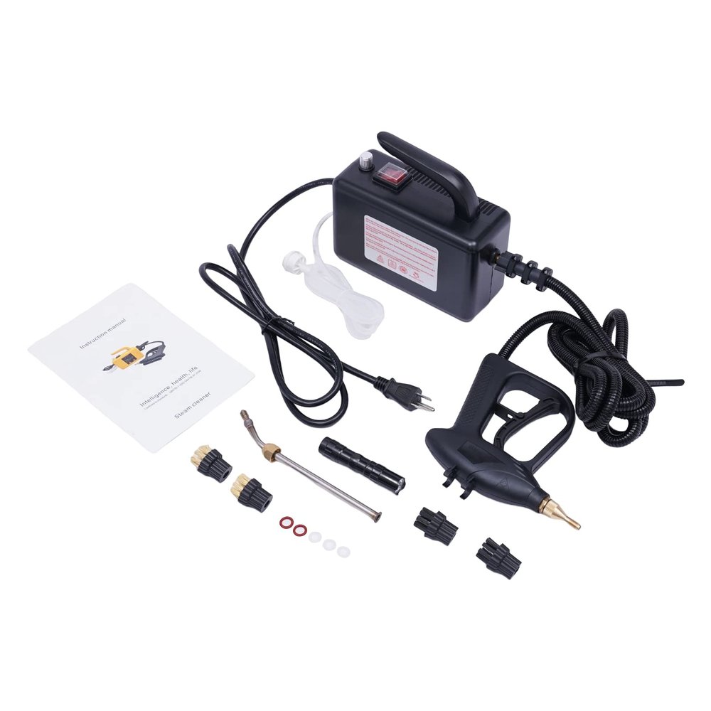High Pressure Steam Cleaner Handheld Steam Cleaning Machine Aluminum Alloy High Temperature Cleaning Machine for Kitchen Toilet Car 360 All-Round Cleaning