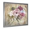 DesignQ Iris Bouquet Floral Design Traditional Framed Wall Art view 4