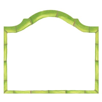 Caspari Bamboo Arch Die-Cut Place Cards, 40 Count