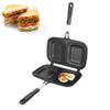 Double Sided Frying Pan, Nonstick Frying Pan Skillet Cast Aluminium Omelette Pan Cookware Chef's Pan Egg Maker Flip Grill Pan for Home Kitchen, Restaurant, Hotel Cooking Utensil Tool view 1