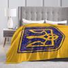 AHMOVOMAH Ukraine Flag Fleece Blanket Bed Linen Sofa Blankets Throw Size 60"X50" for Yoga Mats Pillow Case view 4