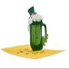 Beer Cup Saint Patricks Day Card, Pop Up Birthday Card view 2