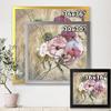 DesignQ Iris Bouquet Floral Design Traditional Framed Wall Art view 4