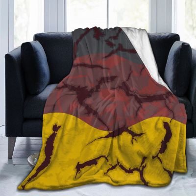 AHMOVOMAH Germany Flag Fleece Blanket Bed Linen Sofa Blankets Throw Size 80"X60" for Yoga Mats Pillow Case